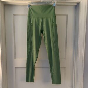 Aerie Green High-Waisted Leggings